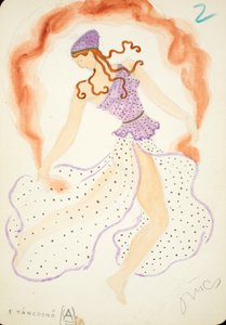 Tancosno, návrh pro "Die ägyptische Helena" Richarda Strausse od Hungarian School