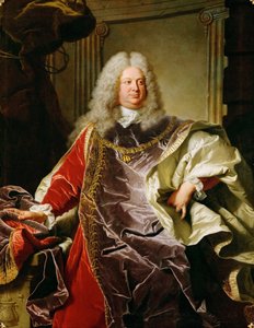 Baroko: Portrét Philippa Louise, hraběte ze Sinzendorfu Neubourg - Portrét hraběte Philippa Ludwiga Wenzel von Sinzendorf (1671-1742) od Rigauda, ​​Hyacinthe Francois Honore (1659-1743) od Hyacinthe Francois Rigaud