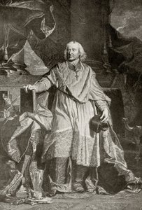 Jacques Benigne Bossuet, vyrytý Pierrem Imbertem Drevetem, z 