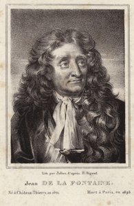 Portrét Jean de La Fontaine od Hyacinthe Francois Rigaud