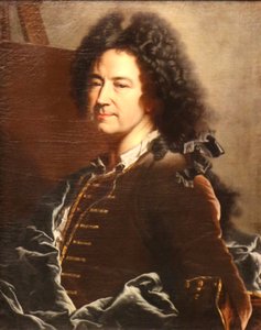 Autoportrét. od Hyacinthe Rigaud