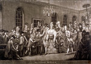 Pohled na přeplněnou místnost v Bagnigge Wells, Londýn, 1772. od IR Smith