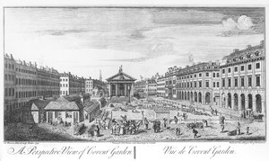Perspektivní pohled na Covent Garden od I. (after) Maurer