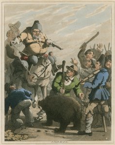 Ilustrace z Hudibras od Samuela Butlera