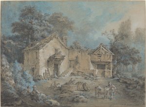Farmářská scéna od I Jean Baptiste Hüet