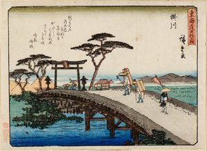 Kakegawa od Ichiryusai Hiroshige
