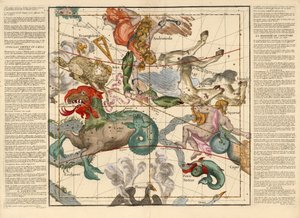 Jarní rovnodennost 1674 (ručně kolorovaná rytina) od Ignace Gaston Pardies