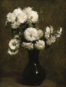 Chryzantémy; Chryzantémy, 1871 od Ignace Henri Jean Fantin Latour