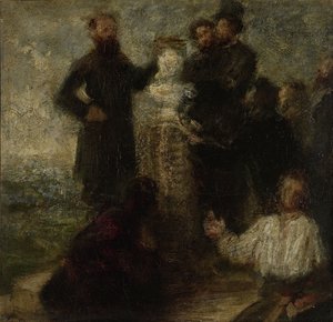 Pocta Delacroixovi, 1863-64 od Ignace Henri Jean Fantin Latour