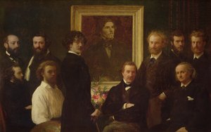 Pocta Delacroixovi od Ignace Henri Jean Fantin Latour