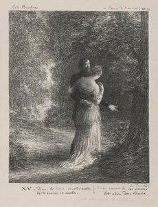 Milostné básně od Brahmse. od Ignace Henri Jean Fantin Latour