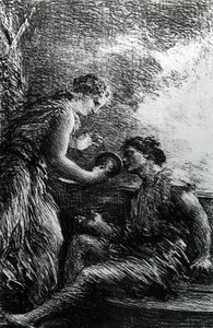 Sieglinde a Siegmund, scéna z Wagnerovy opery 