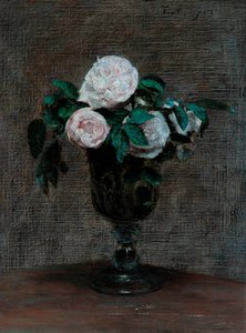 Studie o růžích, 1872 od Ignace Henri Jean Fantin Latour
