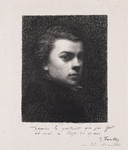 Umělec ve věku 17 let, 1892. od Ignace Henri Jean Fantin Latour