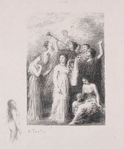 Slepý. od Ignace Henri Jean Fantin Latour