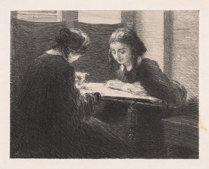 Embroideres Les Embroiderers, 1898. od Ignace Henri Jean Fantin Latour