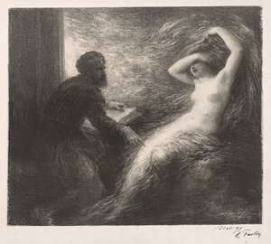 Evokace Kundry, 1898. od Ignace Henri Jean Fantin Latour