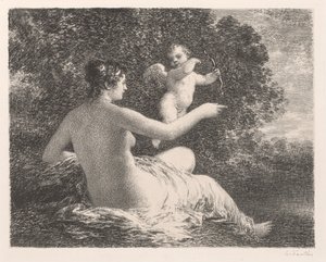 Venuše a Amor, 1896. od Ignace Henri Jean Fantin Latour