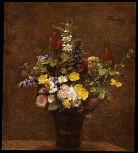 Divoké květiny od Ignace Henri Jean Fantin Latour