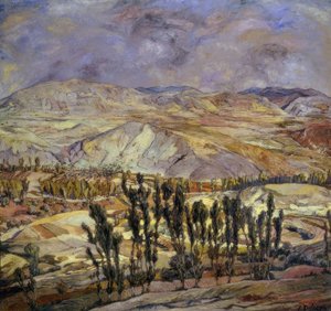 Krajina v Calatayud‘, 1930, Olej na plátně, 113 × 123 cm, AS00634 od Ignacio Zuloaga y Zabaleta