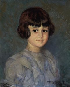 PORTRÉT JEHO VNUČKY - 20. STOLETÍ od Ignacio Zuloaga y Zabaleta
