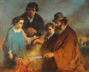 The Roast, c.1871 (olej na plátně) od Ignazio Manzoni