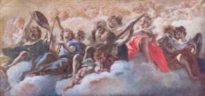 Koncert andělů od Il (1639 1709) Baciccio