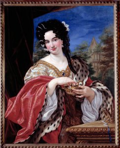 Porträt einer Dame im Cleopatra-Kostüm