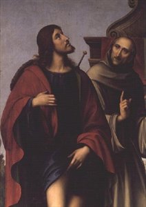 Sv. Roch (detail z oltářního obrazu)