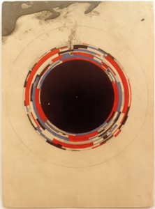 Návrh suprematistického obrazu na porcelán