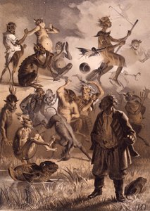 Ilustrace k pohádce Ztracený dopis z večerů na farmě u Dikanky od Nikolaje Gogola,