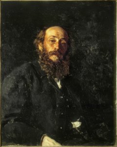 Portrét malíře Nikolaje Gaye od Ilya Efimovich Repin