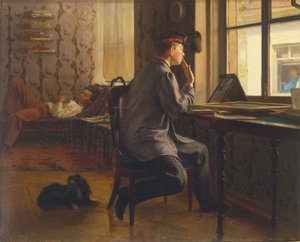 Příprava na zkoušku, 1864 od Ilya Efimovich Repin