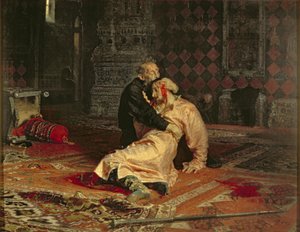 Ivan Hrozný a jeho syn 16. listopadu od Ilya Efimovich Repin