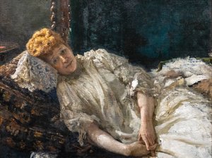 LOUISE DE RIQUET, HROBKA Z MERCY-ARGENTEAU od Ilya Efimovich Repin
