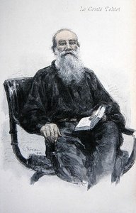 Lev Nikolajevič Tolstoj (1828-1910) od Ilya Efimovich Repin