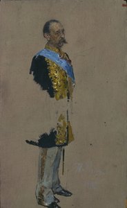 Portrét hraběte Dmitrije Andrejeviče Tolstého 1823-1889, 1885 od Ilya Efimovich Repin