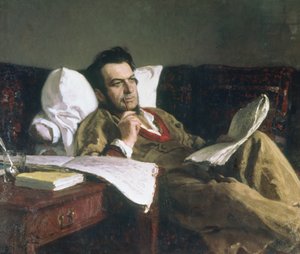 Portrét Michaila Glinky v době skládání opery Ruslan a Ludmilla, kolem roku 1887
