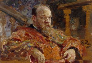 Portrét Pavla Viktoroviče Delarova 1851-1913, 1910 od Ilya Efimovich Repin