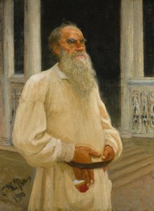Portrét autora hraběte Lva Nikolajeviče Tolstého 1828-1910, 1916. od Ilya Efimovich Repin
