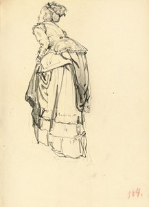 Žena v šatech zezadu, c. 1872-1875 od Ilya Efimovich Repin