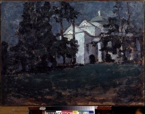 Dům v parku (House In A Park). Obraz Ilja Ivanovič Maškov (Ilja Maškov, Matchkov) (1881-1944), olej na plátně od Ilya Ivanovich Mashkov