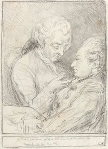 Portrét umělce s jeho mladším bratrem Augustinem Saint-Aubinem od Imitator of Gabriel Jacques de Saint Aubin