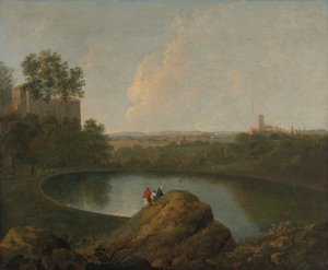 Hlava jezera Nemi od Imitator of Richard Wilson RA