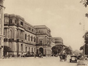 Indické muzeum a Chowringhee Road při pohledu na jih (čb fotografie) od Indian photographer