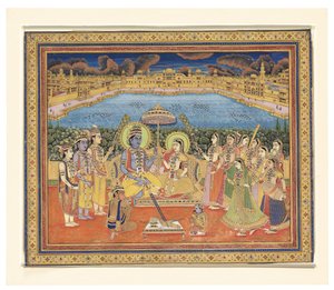 Obraz Rámy a Síty, Indie, Jaipur, c.1800 od Indian School