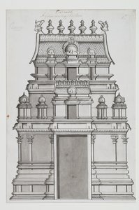 Dvoupatrový gopuram od Indian School
