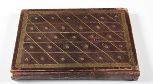 Album mughalské dynastické genealogie, 1855 (kůže se zlatými detaily) od Indian School