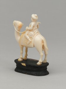 Černý rytíř, šachová figurka, Indie, cca 1820 od Indian School