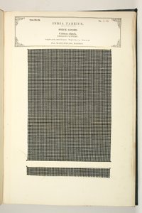 Bavlněný šek, Masulipatam, Madras, Kusové zboží, ze sbírky indických textilních výrobců, John Forbes Watson, publikované v roce 1866 od Indian School